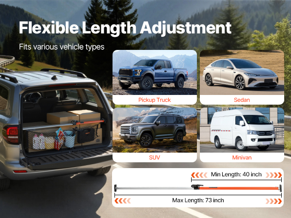 Kuormansidontatanko eri ajoneuvoissa