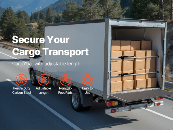 Säädettävä kuormansidontatanko eri ajoneuvotyyppeihin