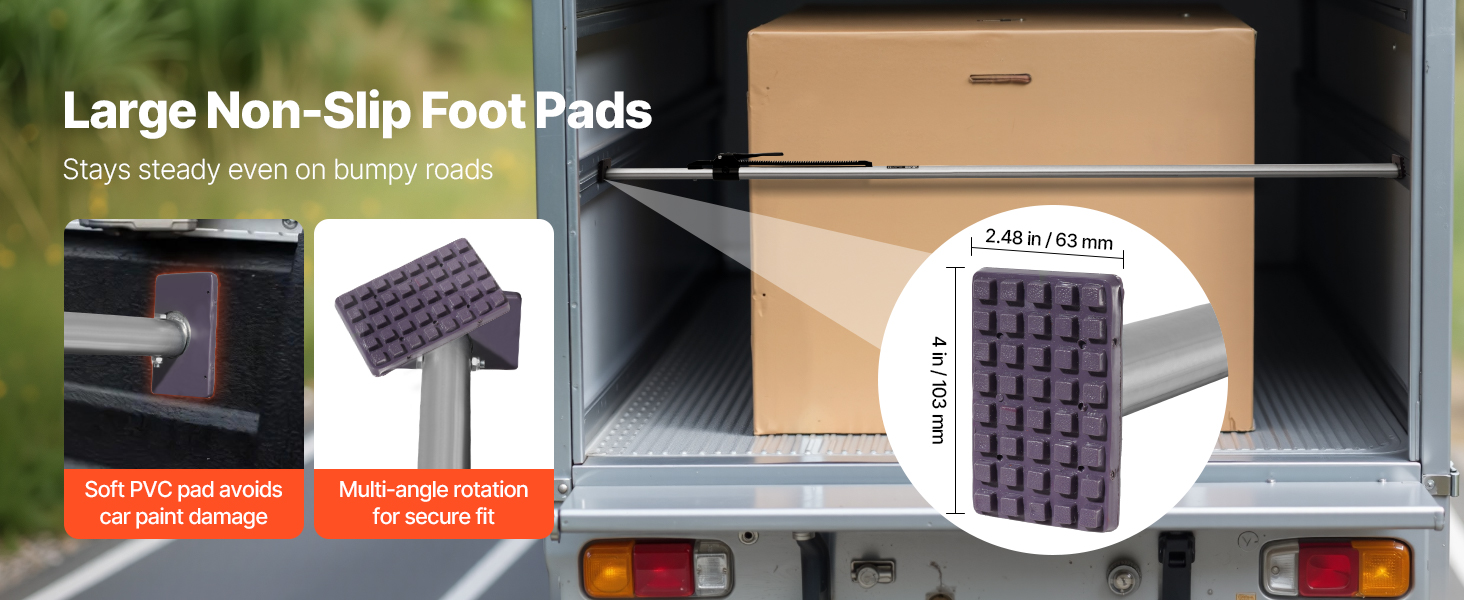 PVC-jalkatyynyt ja tuki kuormalle