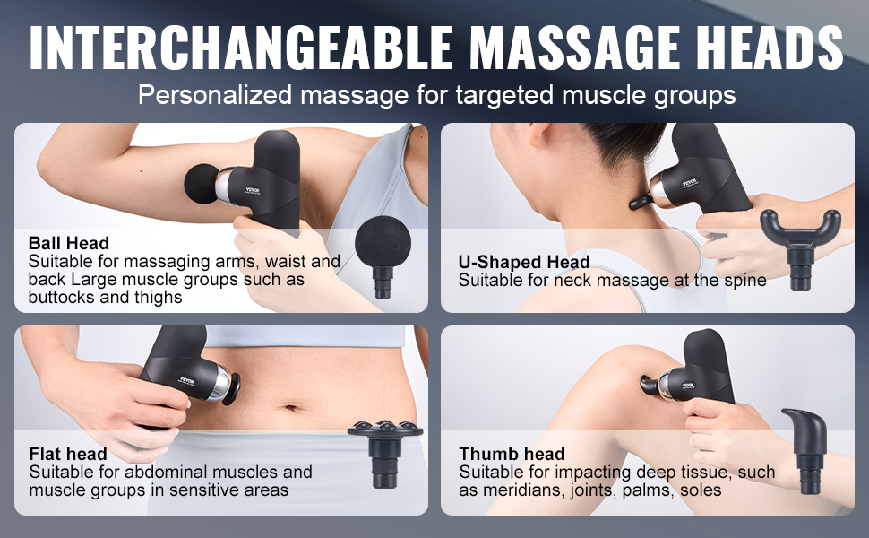 Vaihdettavat hierontapäät