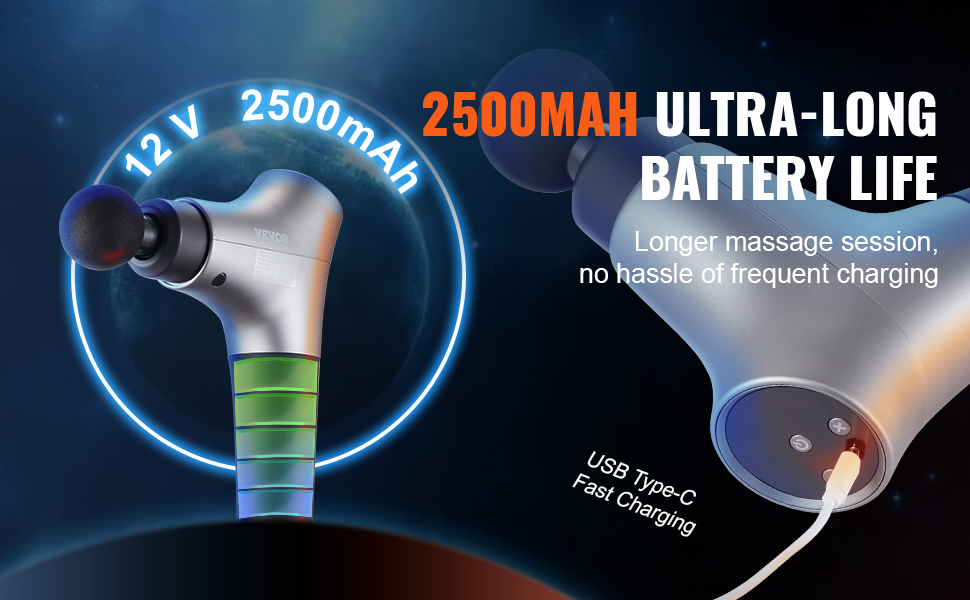 Pitkä akunkesto ja USB-C -lataus