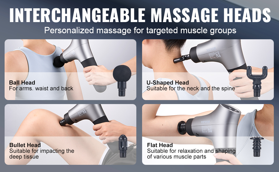 Vaihdettavat hierontapäät