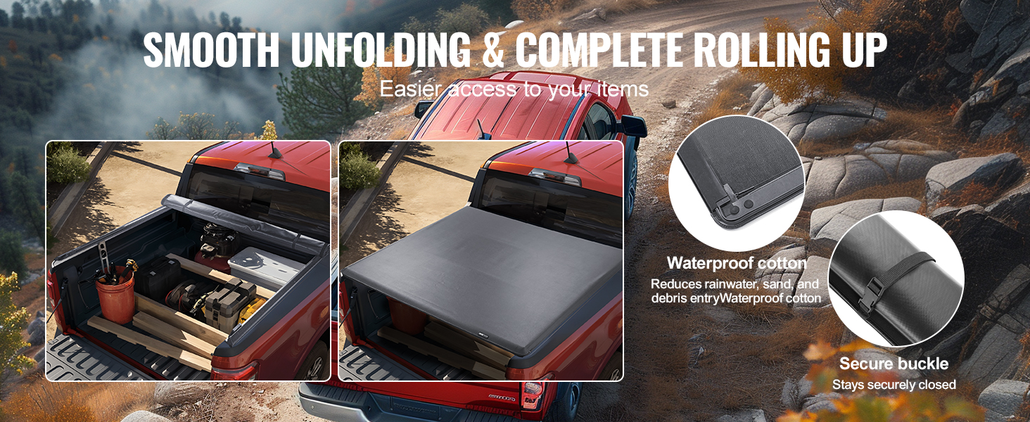 Rullattava lavakate avattuna