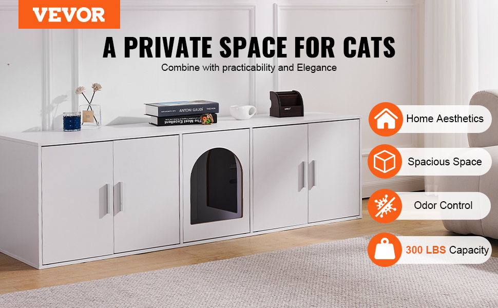 Kissan hiekkalaatikon kaappi