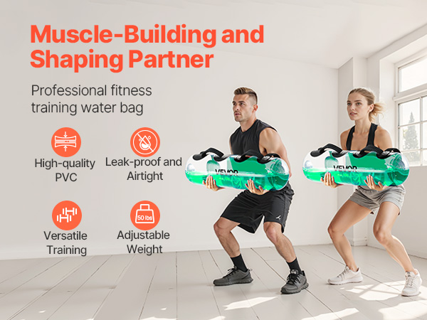 Vesiharjoittelupussi läpinäkyvästä PVC-materiaalista