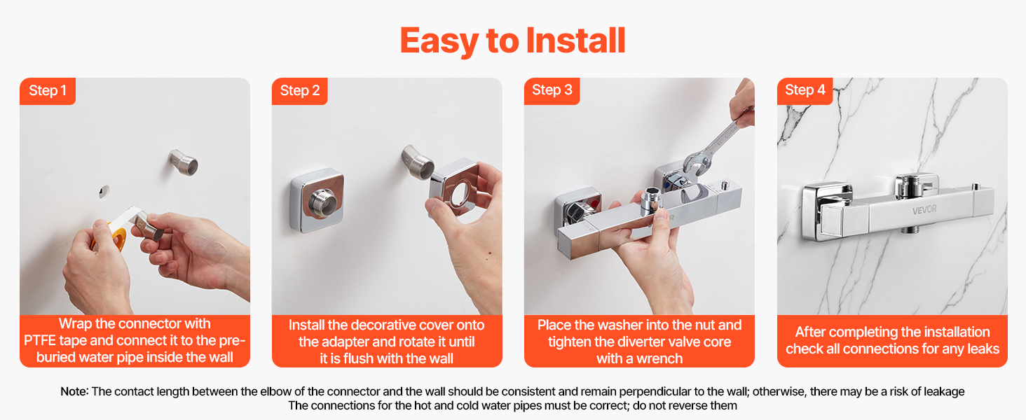 Punainen ja sininen liitäntämerkintä kuumalle ja kylmälle vedelle