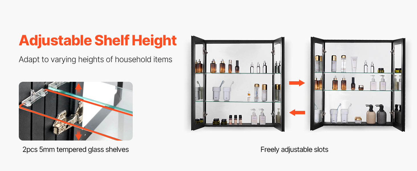 Säädettävät hyllyt