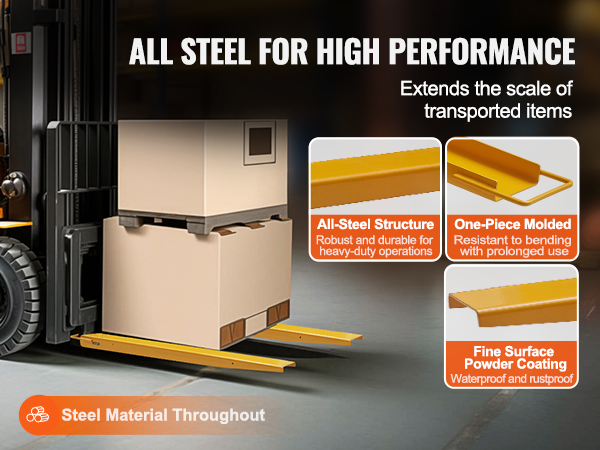 Vahvistettu rakenne lavahaarukan jatkeissa