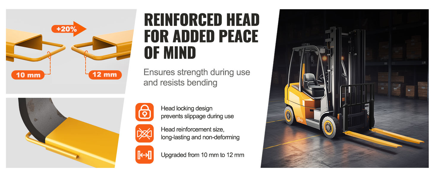 Päälukitus lavahaarukan jatkeissa