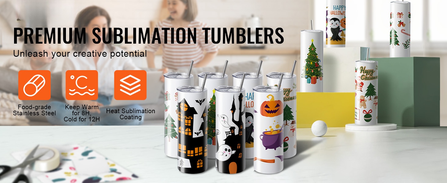 Sublimaatiomukit ruostumattomasta teräksestä