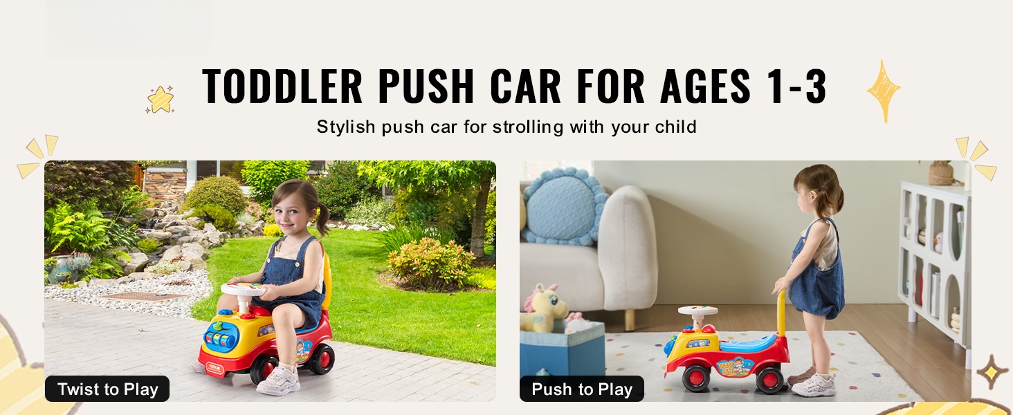 Lasten potkuauto sivulta