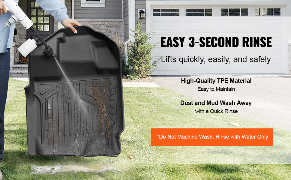 Auton lattiamatot – helppo puhdistaa vedellä