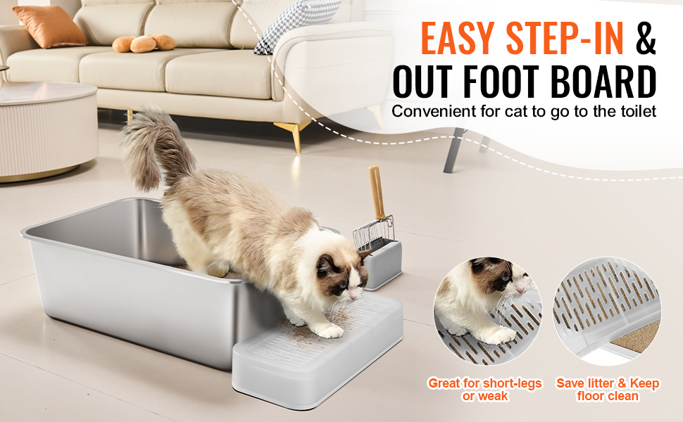 Leveä suodattava tassulauta helpottaa kulkua