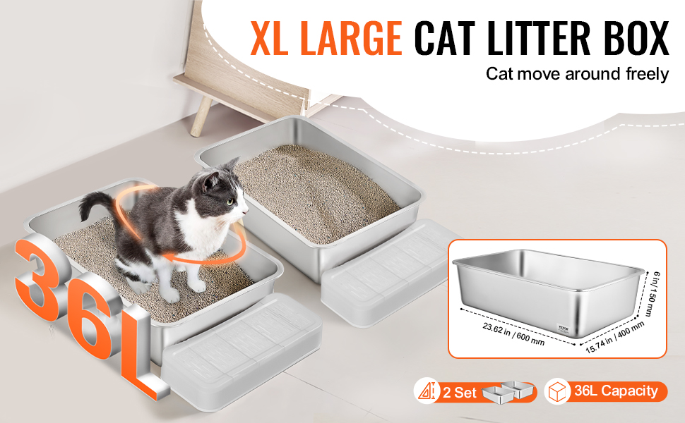 Tilava kissanvessa suurikokoisille kissoille