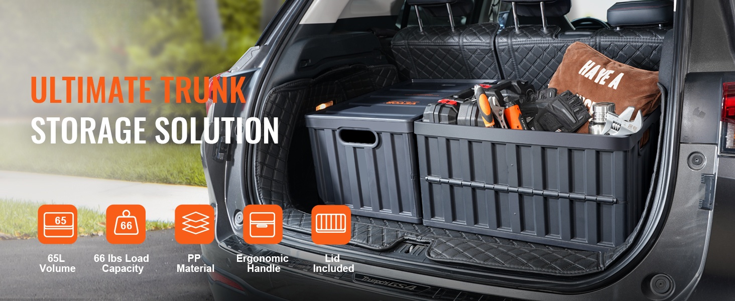 Taitettava 65L säilytyslaatikko