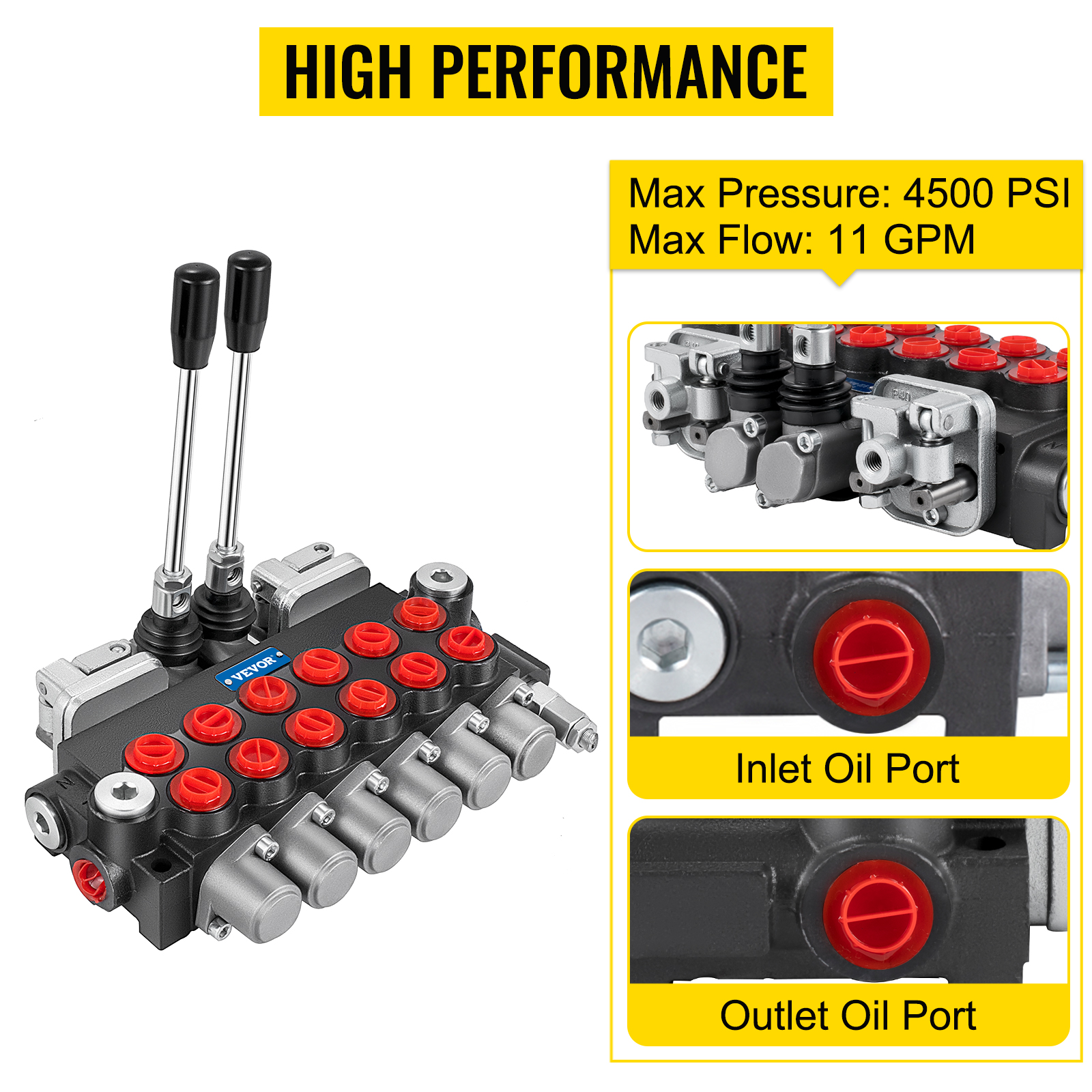 Hydraulinen kuormaajaventtiili käytössä