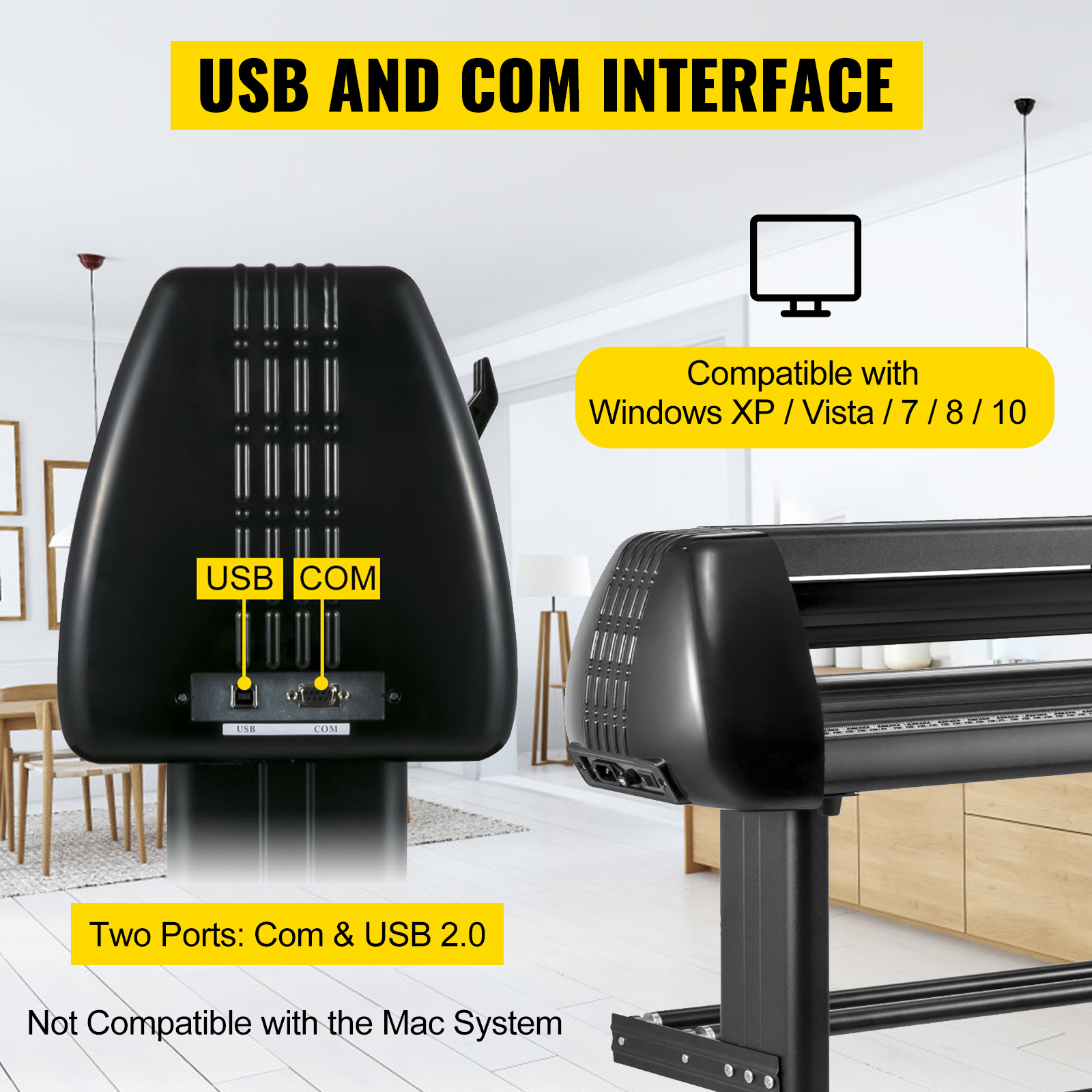 USB- ja COM-liitäntä