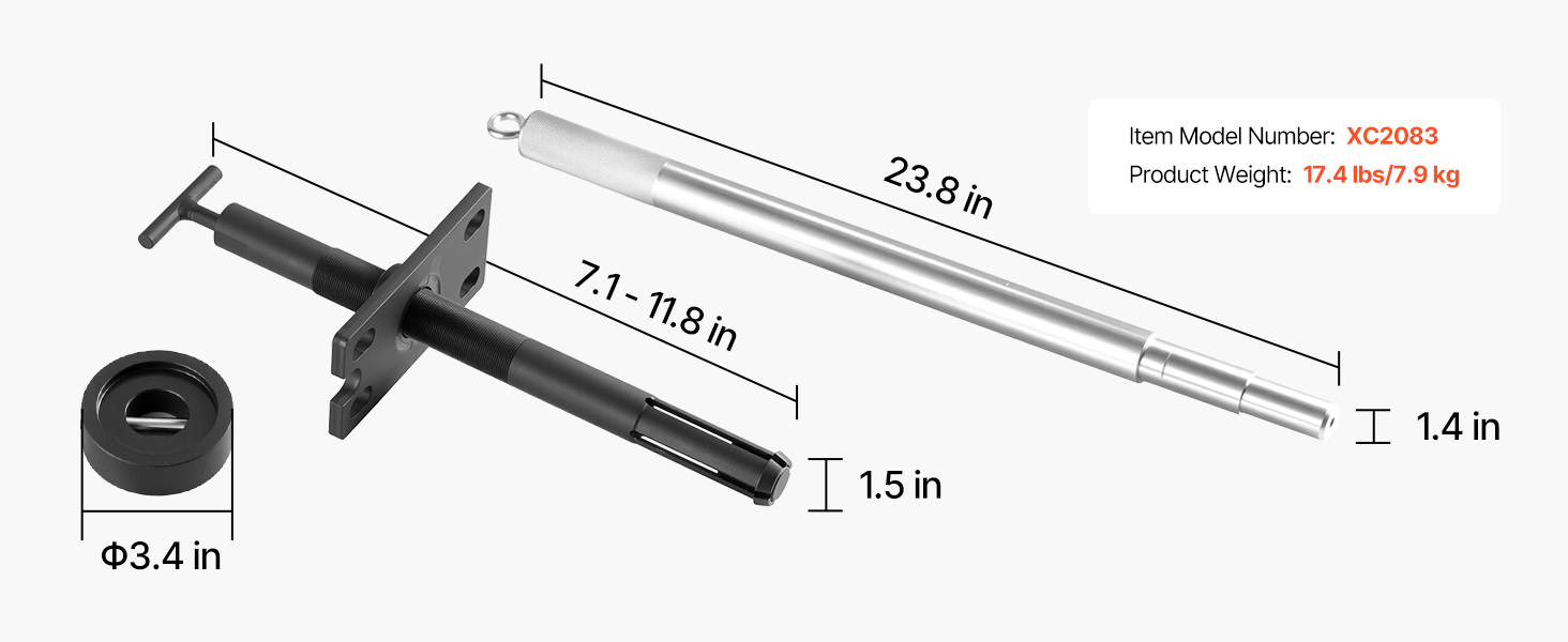 Koko gimbal-laakerin ulosvetäjä- ja linjauspakkaus