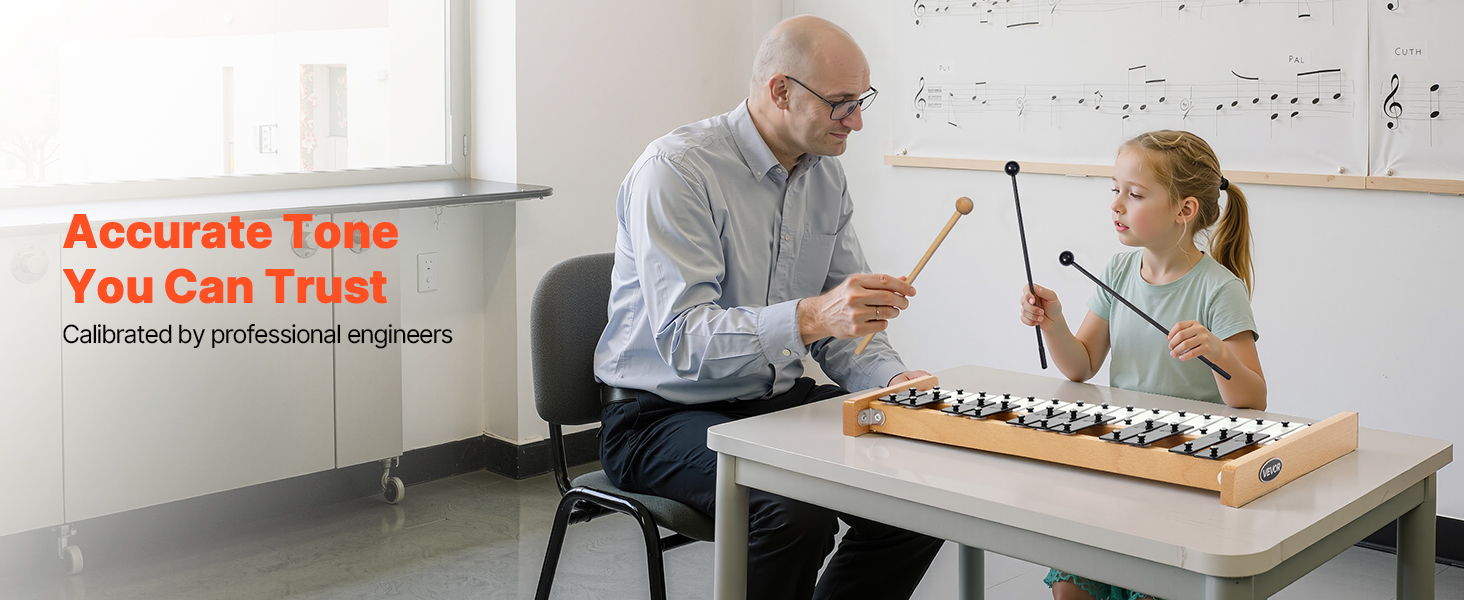 Glockenspiel teräslevyt läheltä