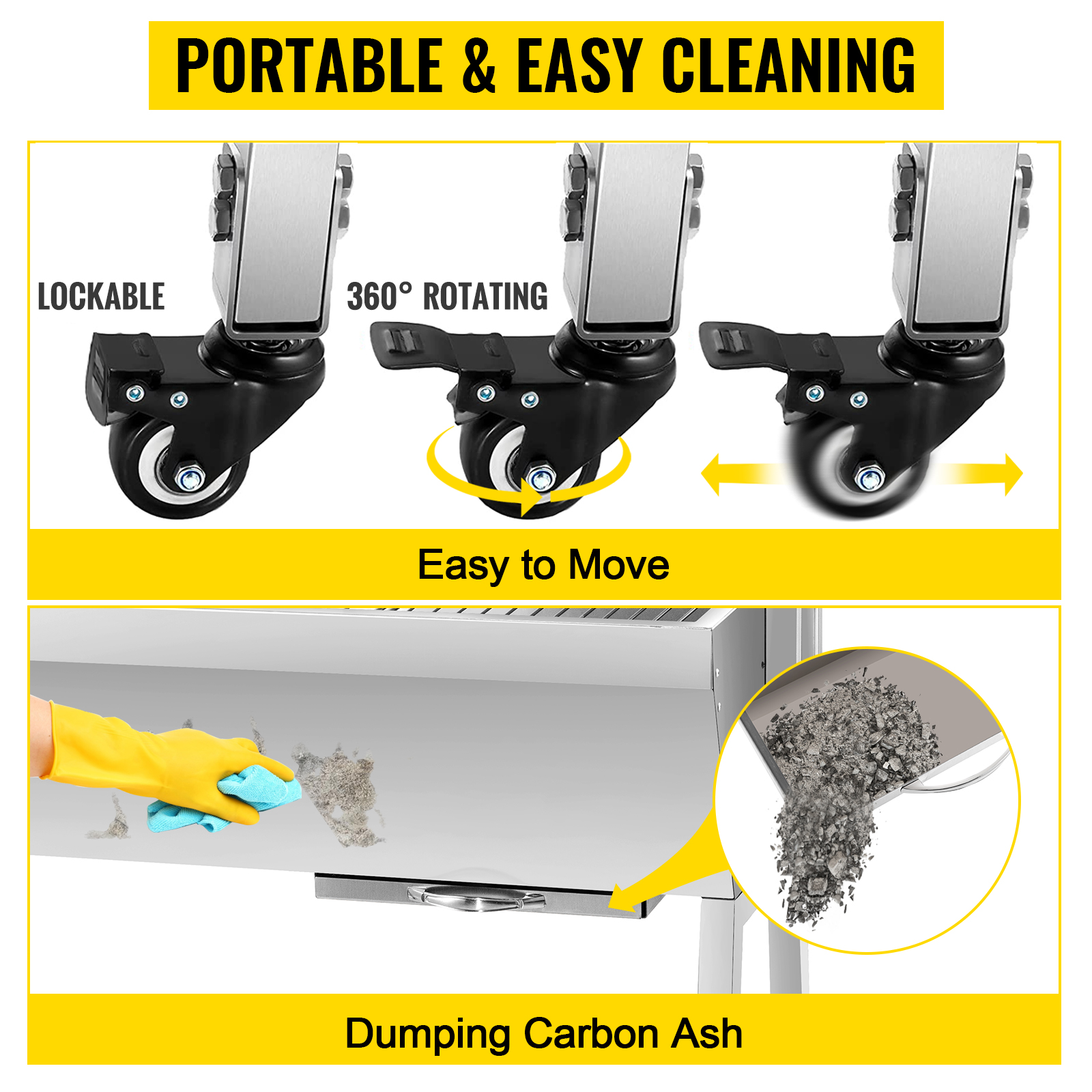 Helppo liikutella ja puhdistaa