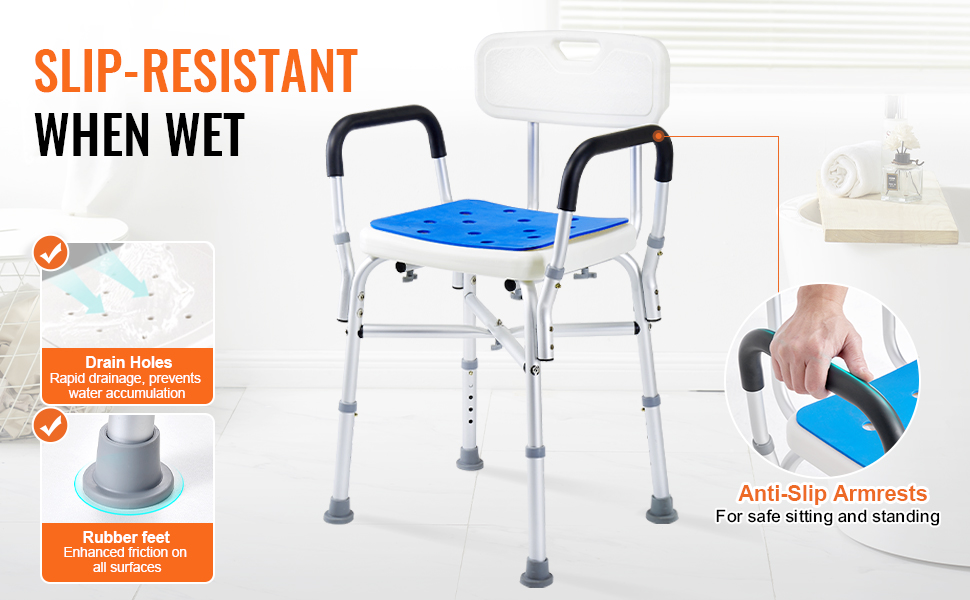 Kompakti suihkutuoli ammeeseen