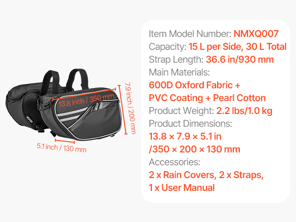 Laukku molemmilla puolilla
