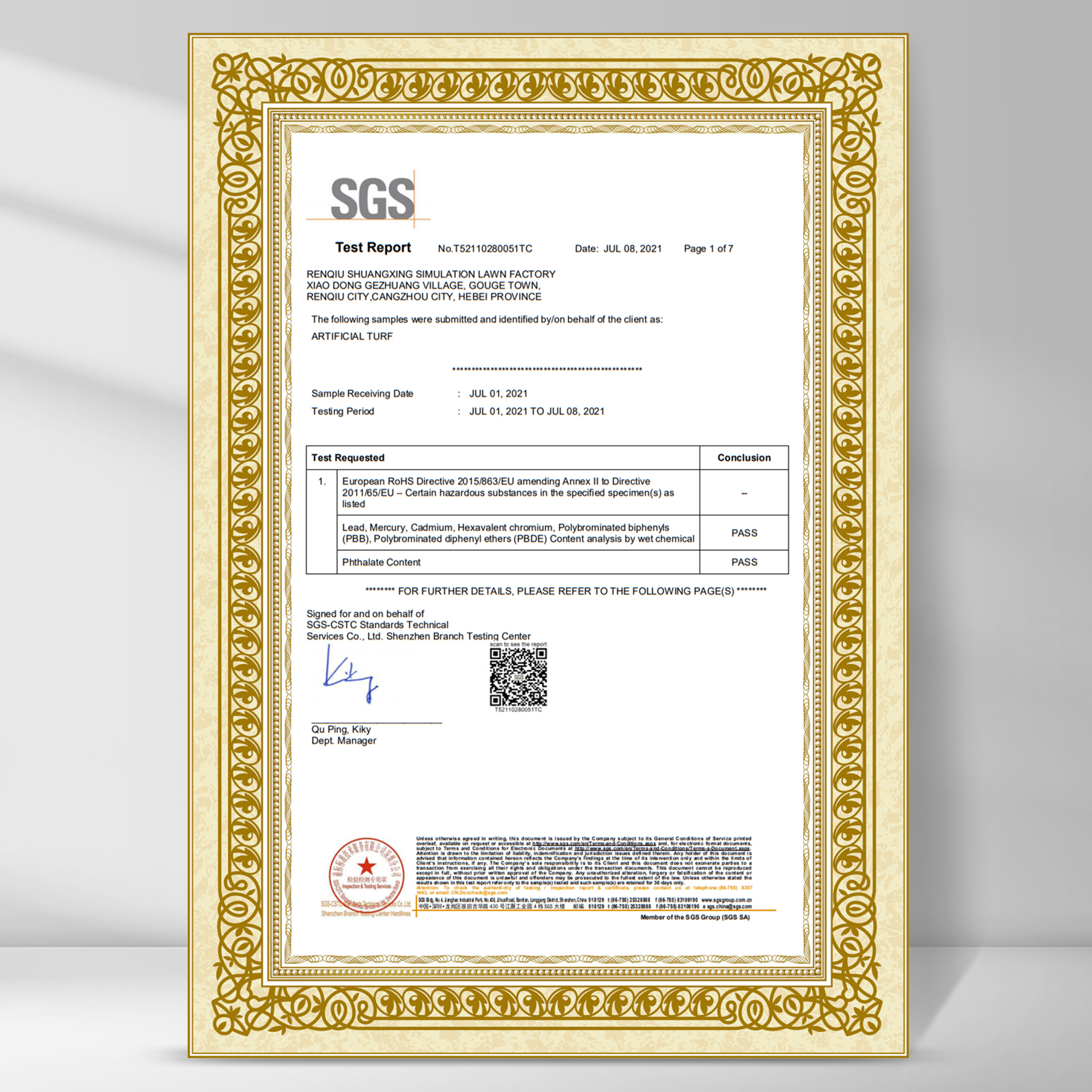 SGS-sertifioidut paneelit