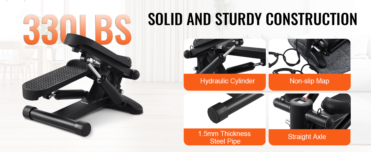 Hydraulinen stepperi ja jousitus