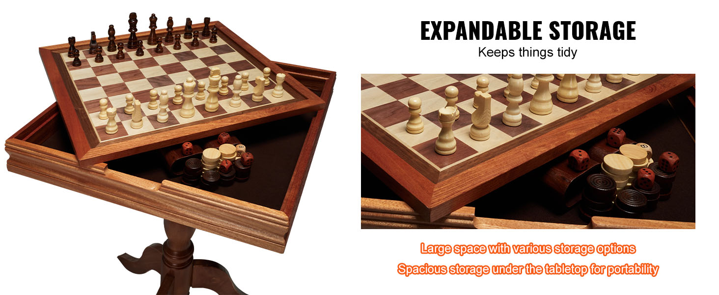 Shakki, tammi ja backgammon samassa pöydässä