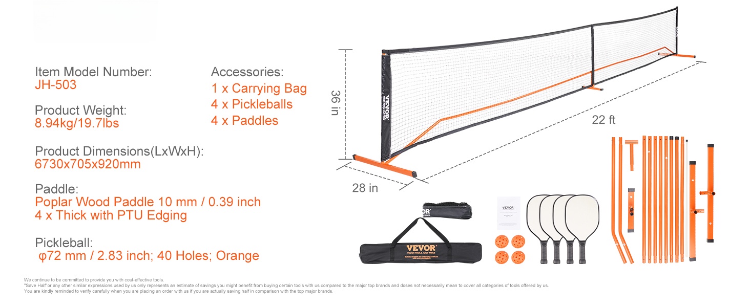 Pickleball-verkko pihalla