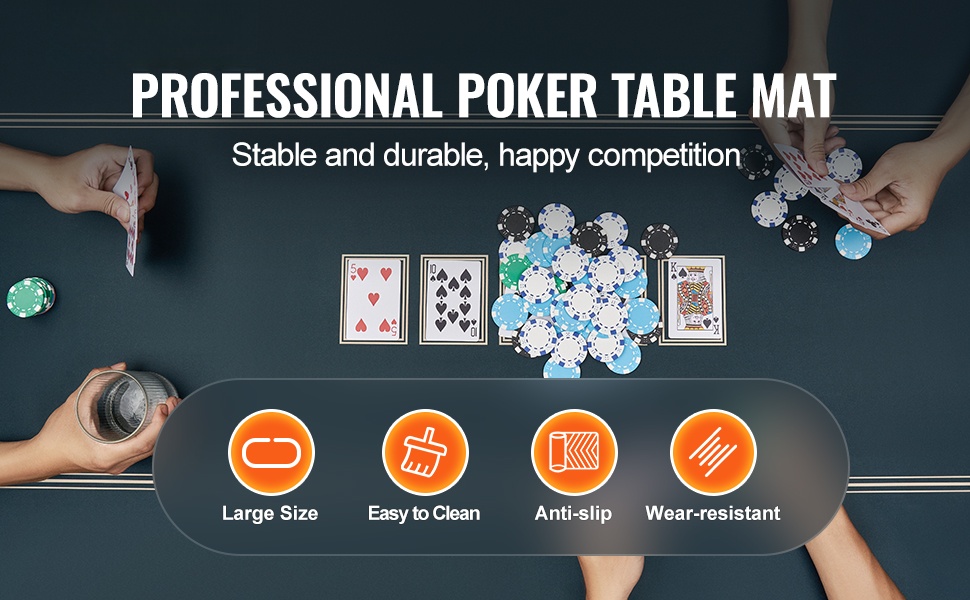 Pokerimatto pöydällä
