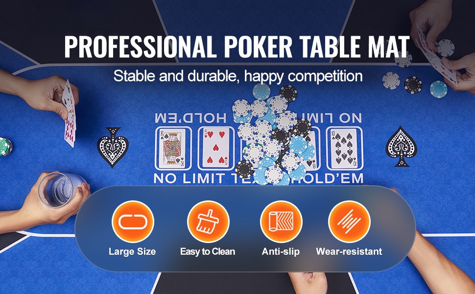 Pokerialusta pöydällä