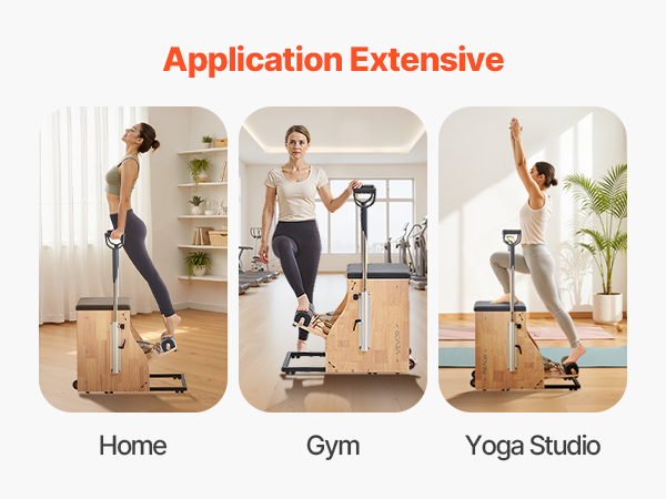 Pilates-tuoli harjoittelutilassa