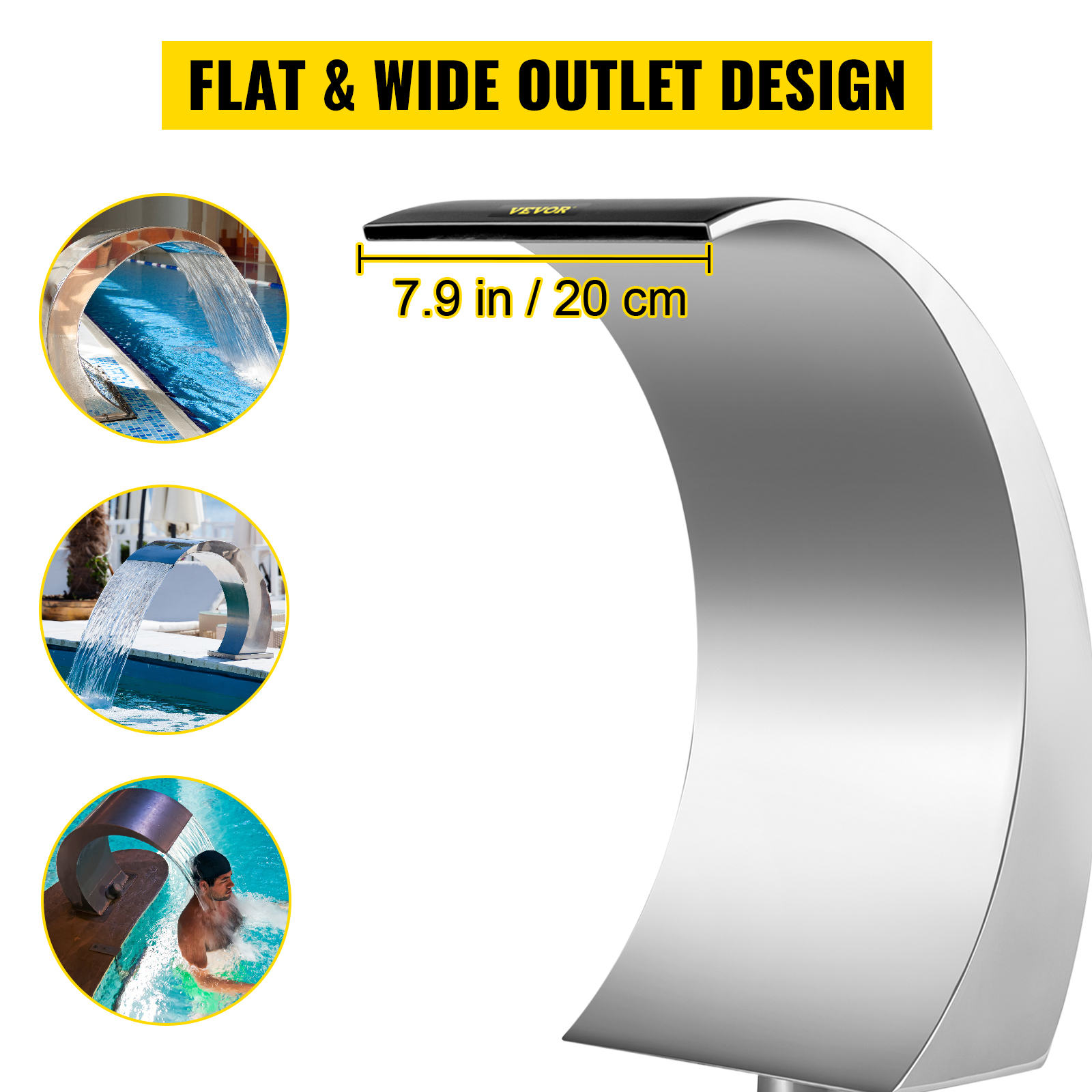 Kaareva putouksen muoto