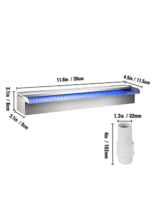 Vesiputoussuuutin altaaseen tai lampeen