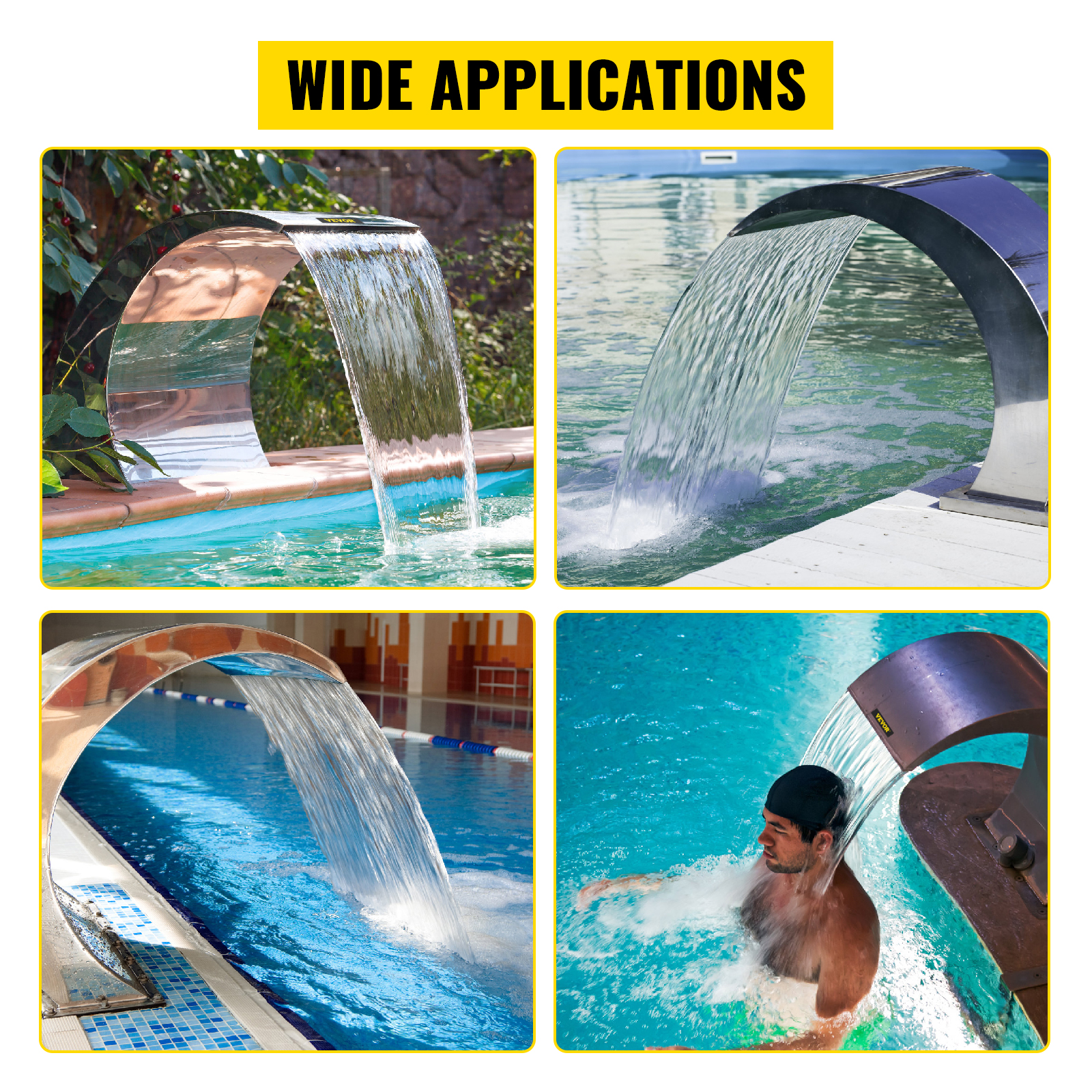 Käyttökohteet puutarhassa ja altaassa