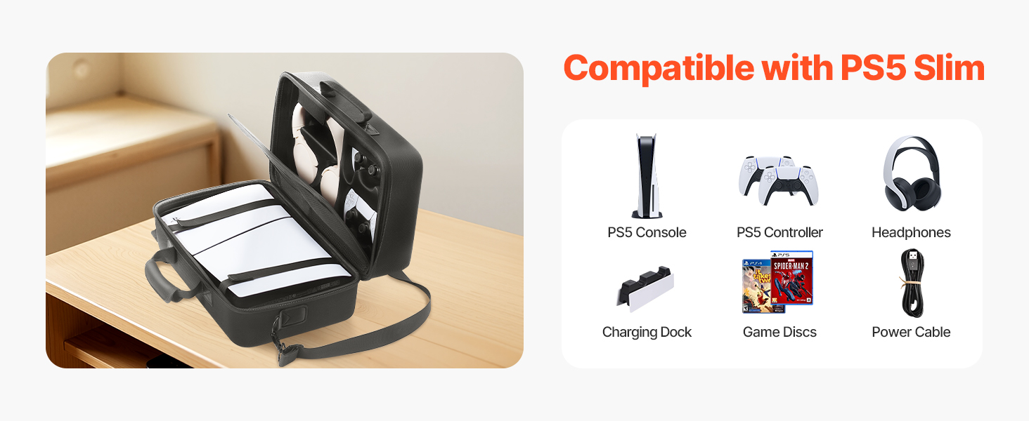 Räätälöity sisätila PS5 Slim -konsolille