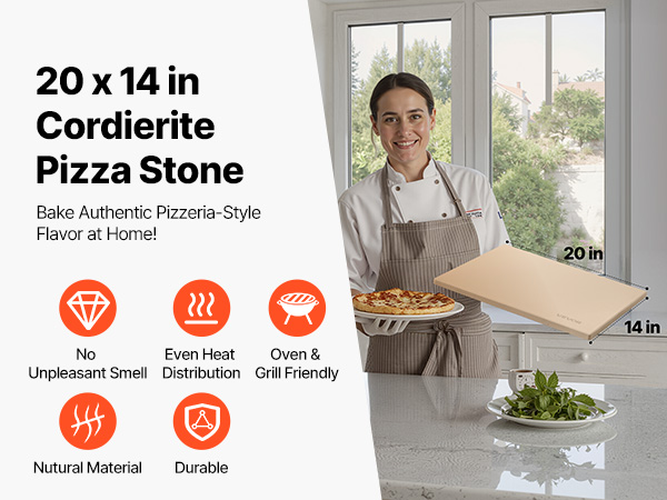 Pizzakivi leivontaan, suuri koko