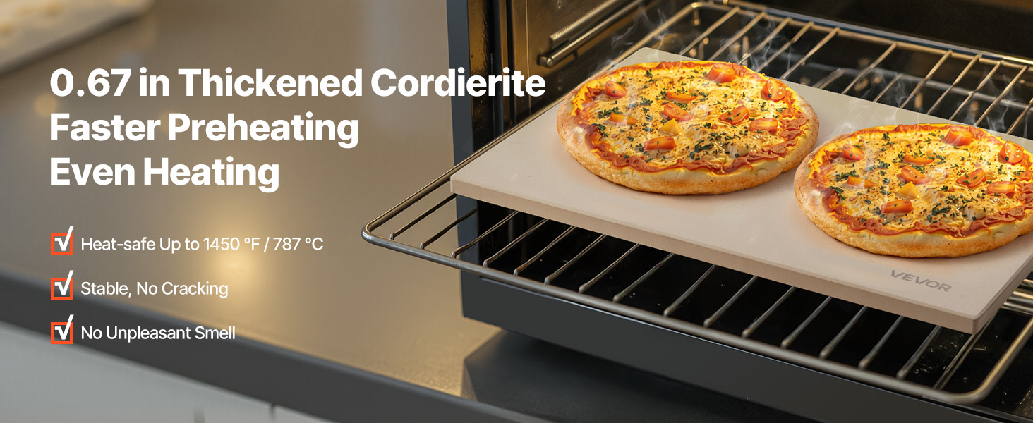 Cordieriittinen pizzakivi, paksu rakenne