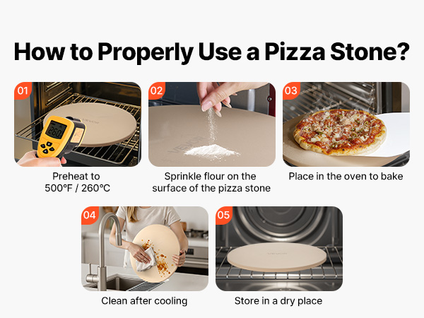 Pizzakivi käytössä uunissa