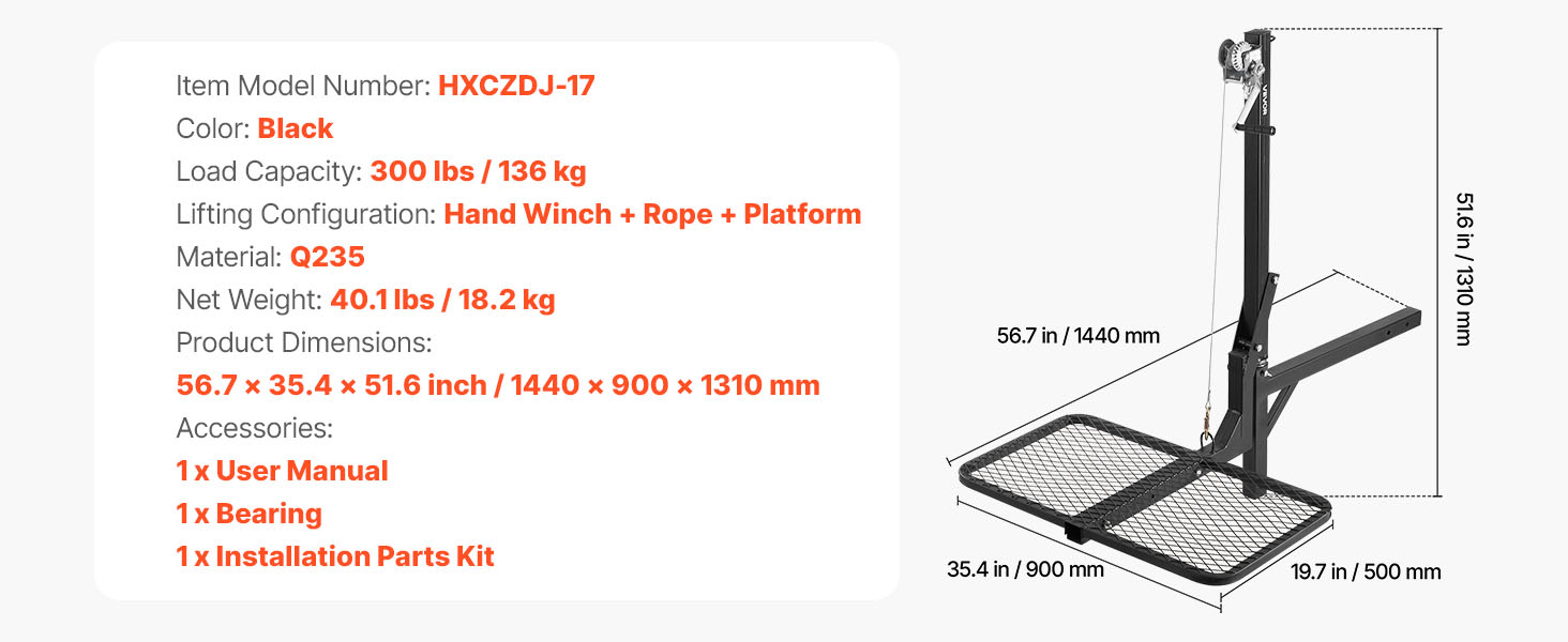 Riistanostimen mitat ja kokoonpano