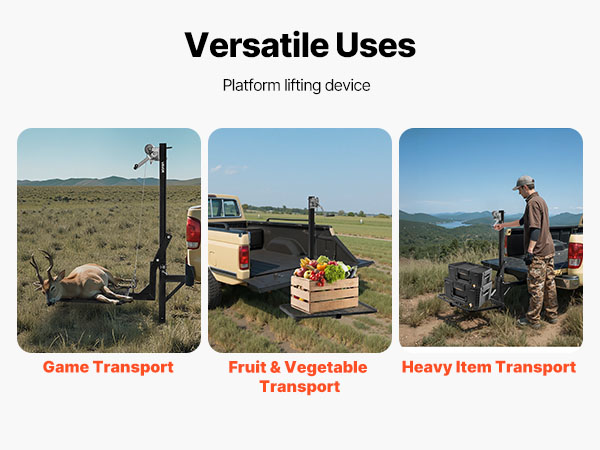 Monikäyttöinen vetokoukkuun asennettava nostin