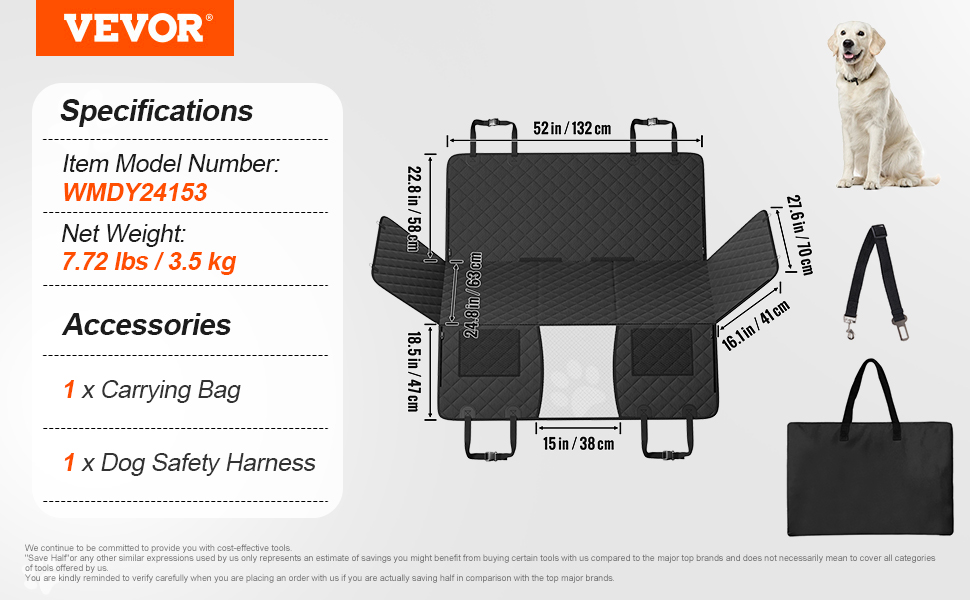 Koiran takapenkin laajennin taitettuna ja käytössä