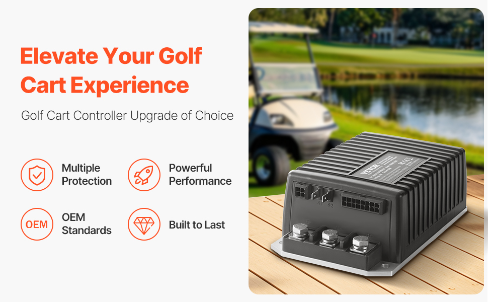 Golfkärryn nopeudensäädin 48V 250A, yleisnäkymä