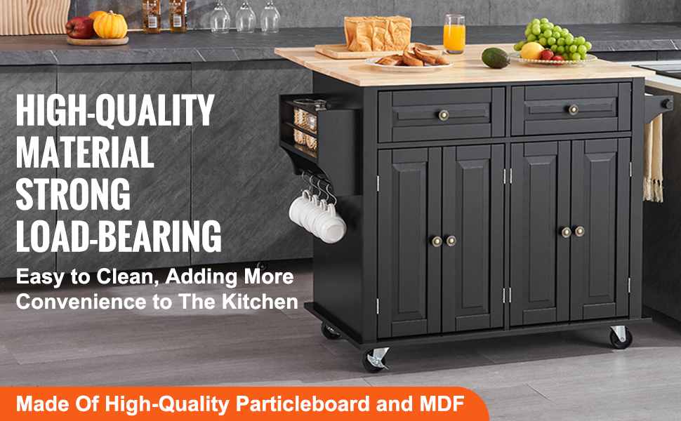 Kestävä keittiösaareke helppohoitoisella pinnalla