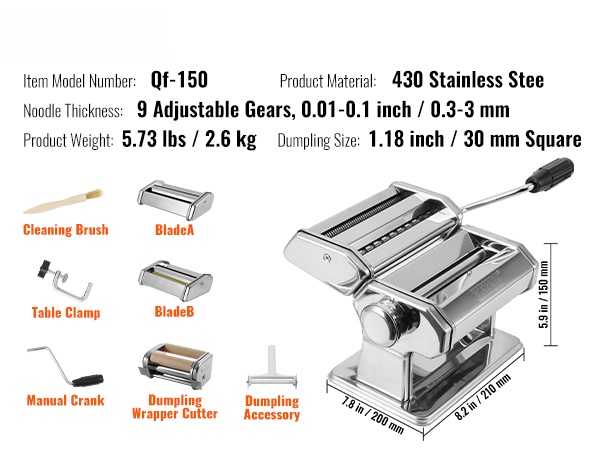 Pastakone pöydällä käytöstä valmiina