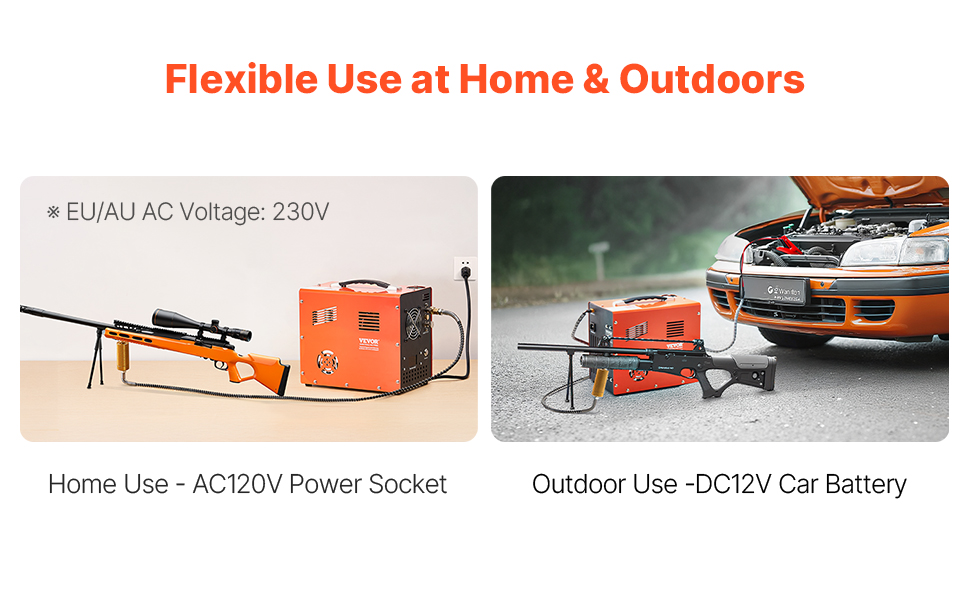 Kaksivirtakäyttö DC12V ja AC230V