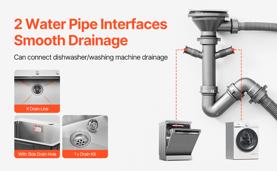 X-muotoinen pohjaviiste ja viemäröinti