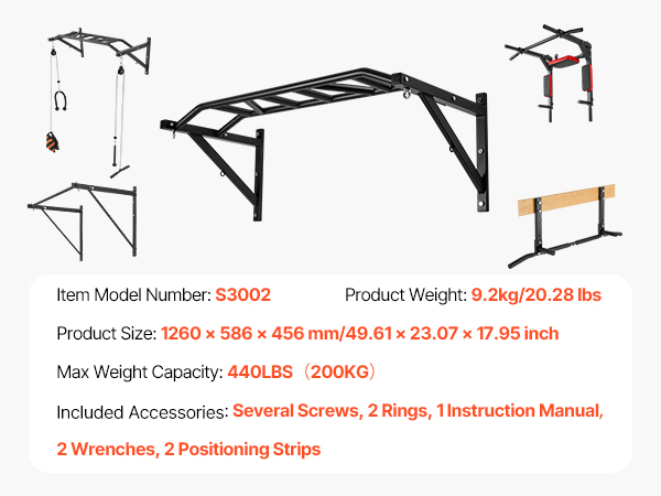 Leuanvetotangon yksityiskohtia