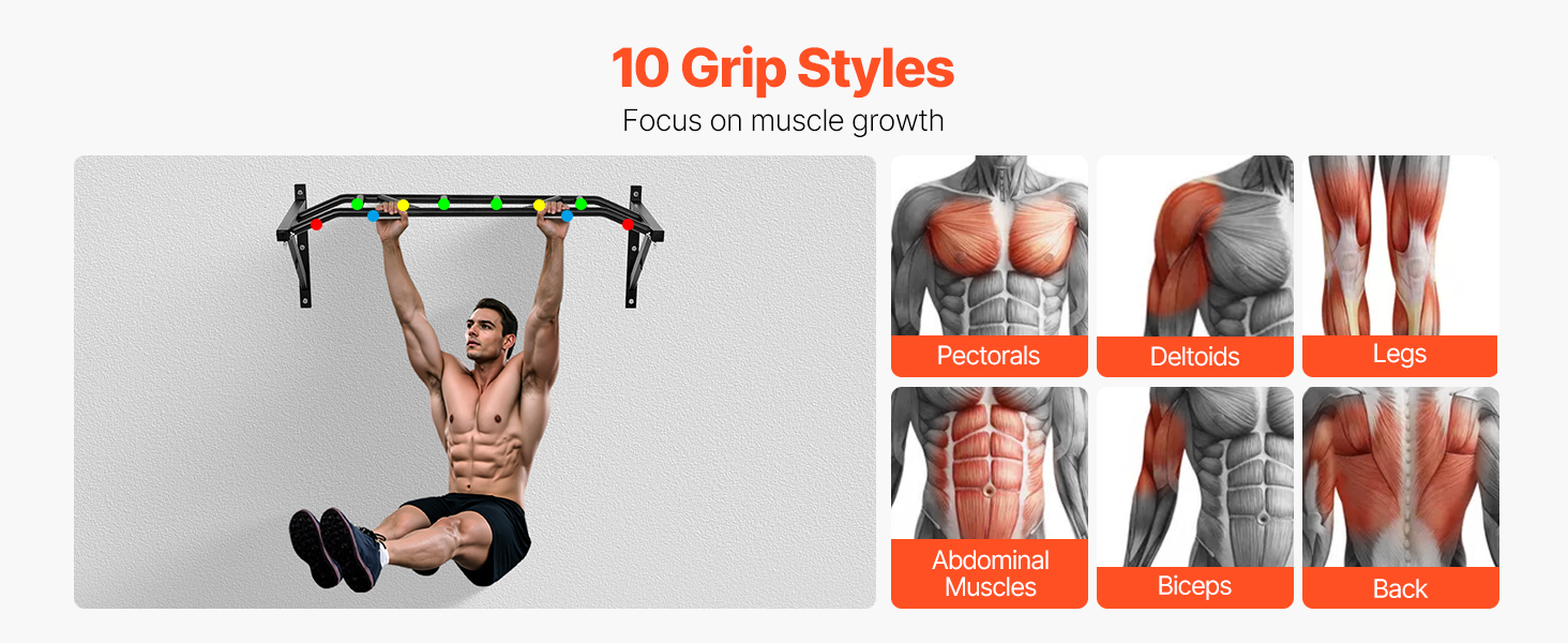 Useita oteasentoja tarjoava leuanvetotanko